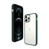 PanzerGlass iPhone 12 Pro Max -suojakuori, ClearCase Color Racing Green