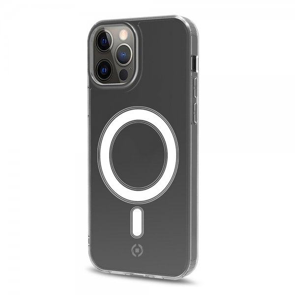 Celly iPhone 12 Pro Max -suojakuori GELSKINMAG MagSafe Läpinäkyvä