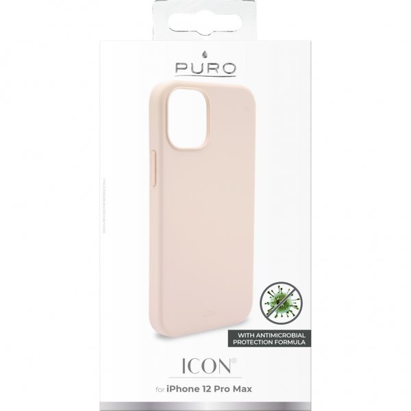 Puro iPhone 12 Pro Max -kuori Icon, pinkki