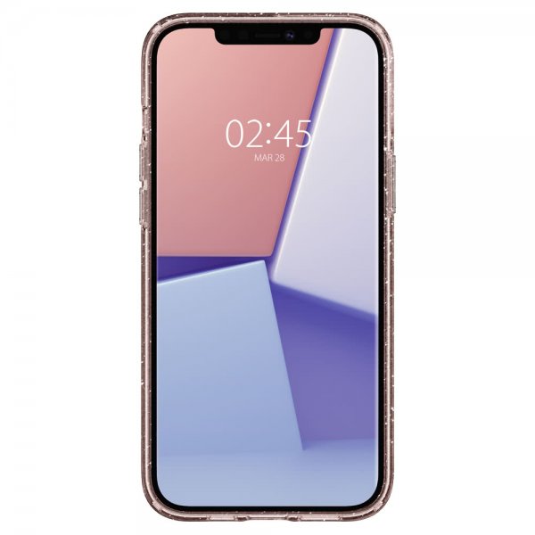 Spigen iPhone 12 Pro Max Kuori Liquid Crystal Glitter Rose Quartz