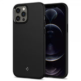 Spigen iPhone 12 Pro Max -kuori, Mag Armor, mattamusta