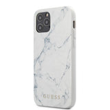 Guess iPhone 12 Pro Max -kuoret Marble Cover valkoinen