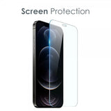 Northjo iPhone 12 Pro Max Kuori, jossa näyttösuoja ja kamerasuoja 3-in-1
