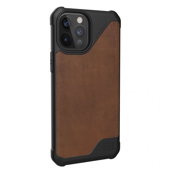 Urban Armor Gear (UAG) iPhone 12 Pro Max -suojakuori Metropolis LT Leather Ruskea