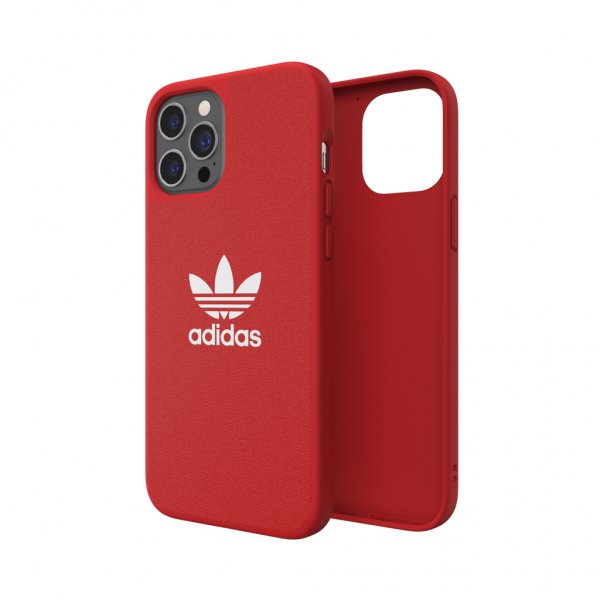 Adidas iPhone 12 Pro Max -kuoret Muotoiltu kuori Kangas Scarlet