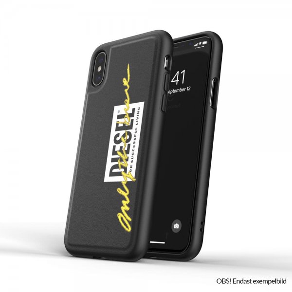 Diesel iPhone 12 Pro Max -kuoret Muotoiltu kotelo Brodeeraus Musta Lime