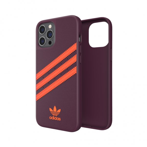 Adidas iPhone 12 Pro Max -kuori Moulded Case PU Maroon/Solar Orange