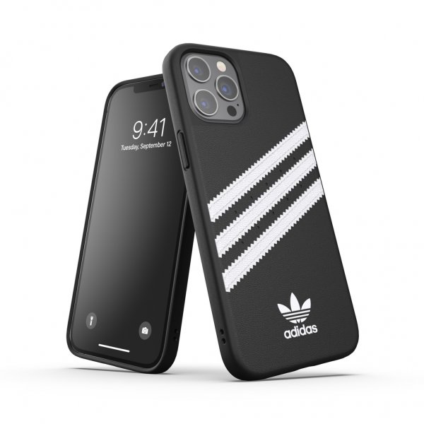 Adidas iPhone 12 Pro Max Kuori Moulded Case PU Musta