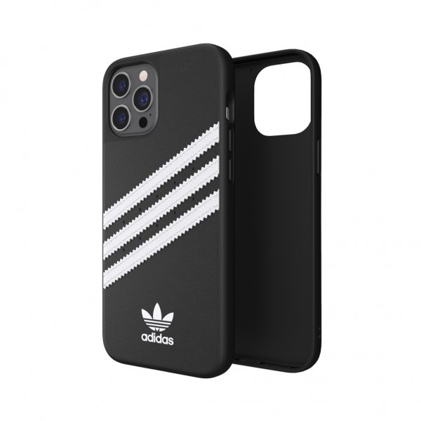 Adidas iPhone 12 Pro Max Kuori Moulded Case PU Musta