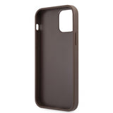 Guess iPhone 12 Pro Max Kuori Printed Stripe Ruskea