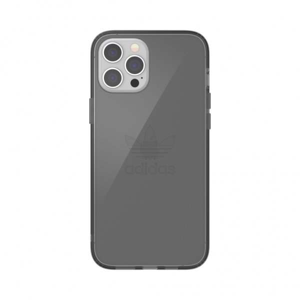 Adidas iPhone 12 Pro Max -suojakuori, läpinäkyvä, musta
