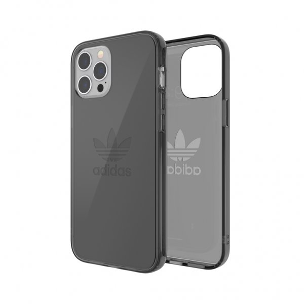 Adidas iPhone 12 Pro Max -suojakuori, läpinäkyvä, musta