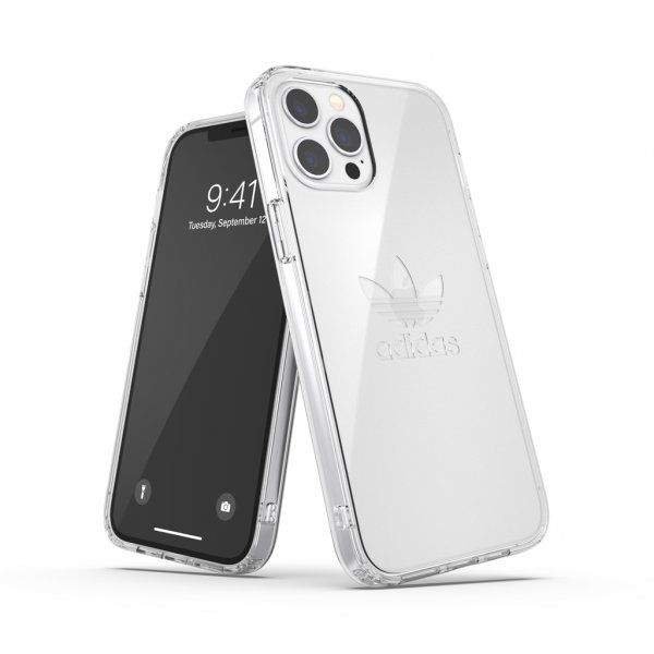 Adidas iPhone 12 Pro Max -kuori, suojallinen, kirkas, läpinäkyvä
