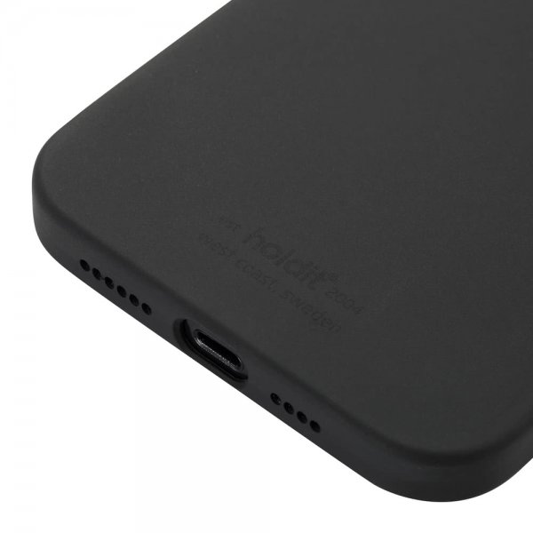 holdit iPhone 12 Pro Max Kuori Silikoni Musta