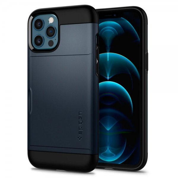 Spigen iPhone 12 Pro Max Kuori Slim Armor CS Metal Slate