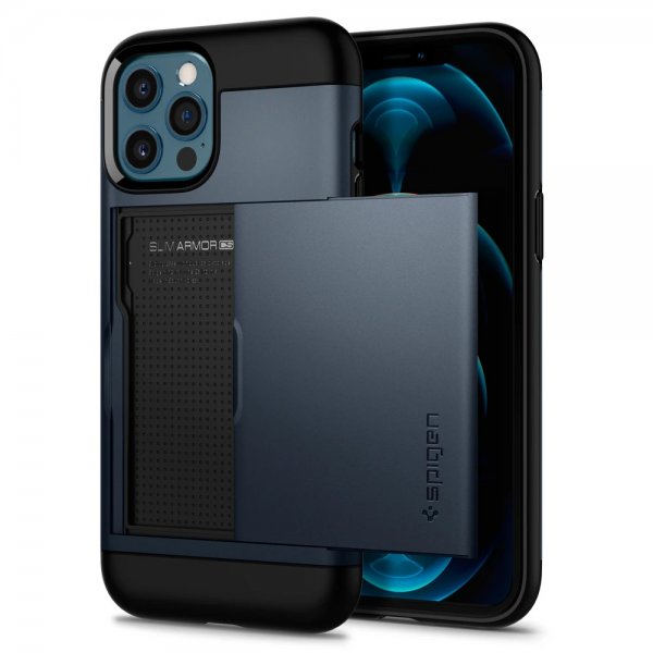 Spigen iPhone 12 Pro Max Kuori Slim Armor CS Metal Slate