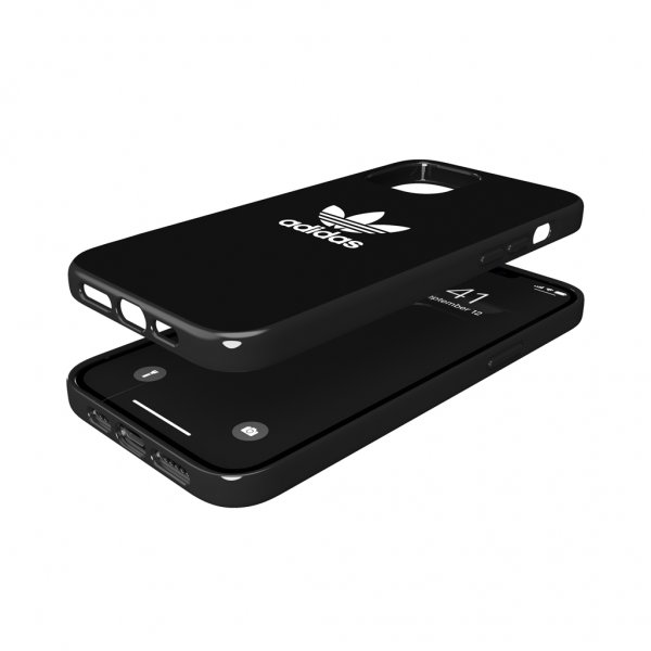 Adidas iPhone 12 Pro Max -kuori, Snap Case, Trefoil, musta