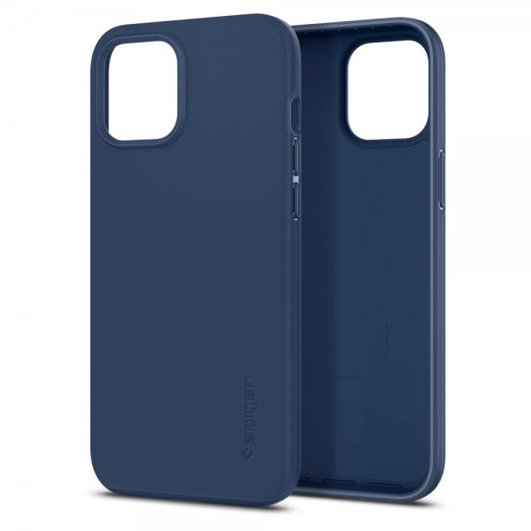 Spigen iPhone 12 Pro Max Kuori Thin Fit Deep Blue