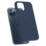 Spigen iPhone 12 Pro Max Kuori Thin Fit Deep Blue