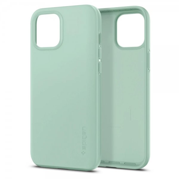Spigen iPhone 12 Pro Max -kuori Thin Fit Apple Mint
