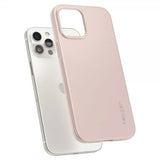 Spigen iPhone 12 Pro Max Kuori Thin Fit Pink Sand