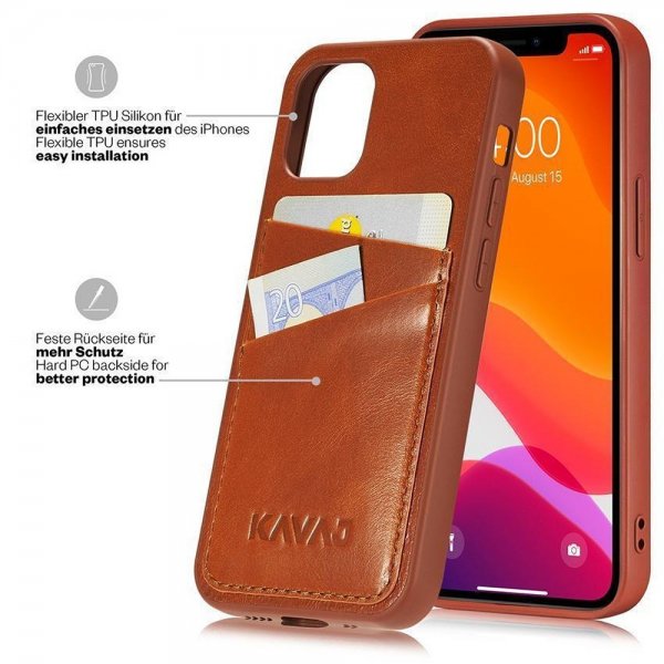 KAVAJ iPhone 12 Pro Max Kuori Tokyo Ruskea