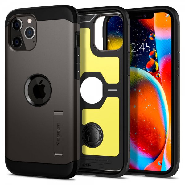 Spigen iPhone 12 Pro Max Kuori Tough Armor Gunmetal