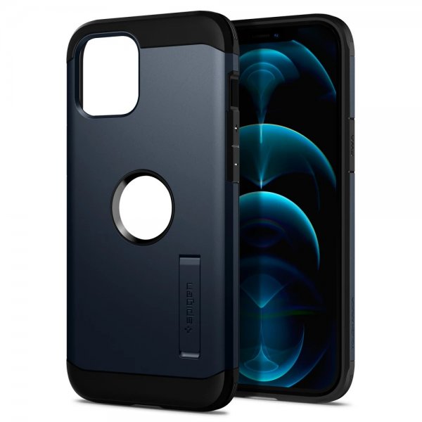 Spigen iPhone 12 Pro Max Kuori Tough Armor Metal Slate