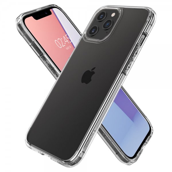 Spigen iPhone 12 Pro Max -suojakuori Ultra Hybrid Crystal Clear