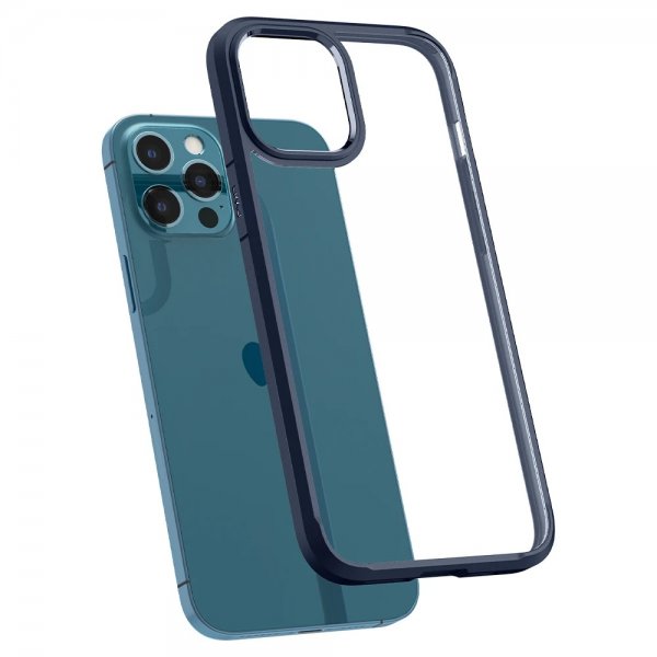 Spigen iPhone 12 Pro Max -suojakuori Ultra Hybrid Navy Blue