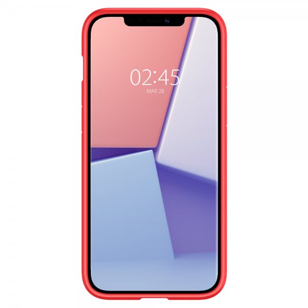 Spigen iPhone 12 Pro Max -suojakuori Ultra Hybrid Punainen