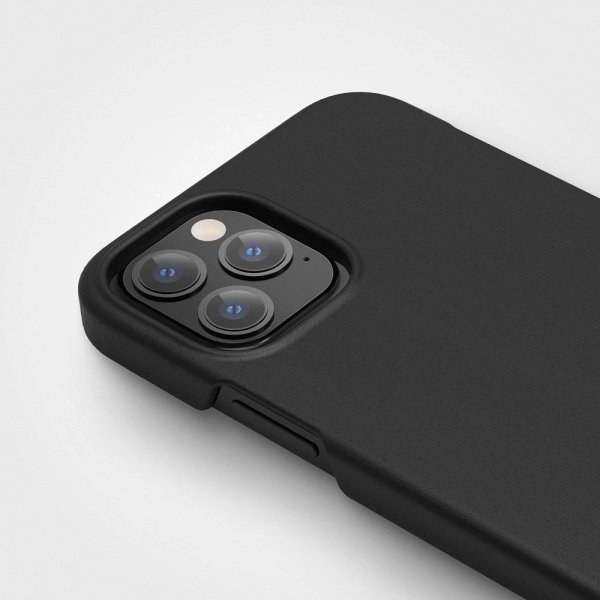 agood company iPhone 12 Pro Max -kasvipohjainen suojakuori, hiilenmusta
