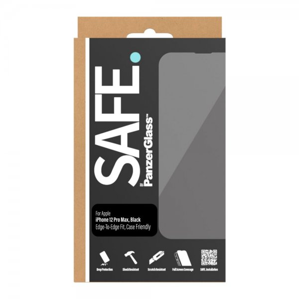 SAFE by PanzerGlass iPhone 12 Pro Max -näytönsuoja Edge-to-Edge Fit