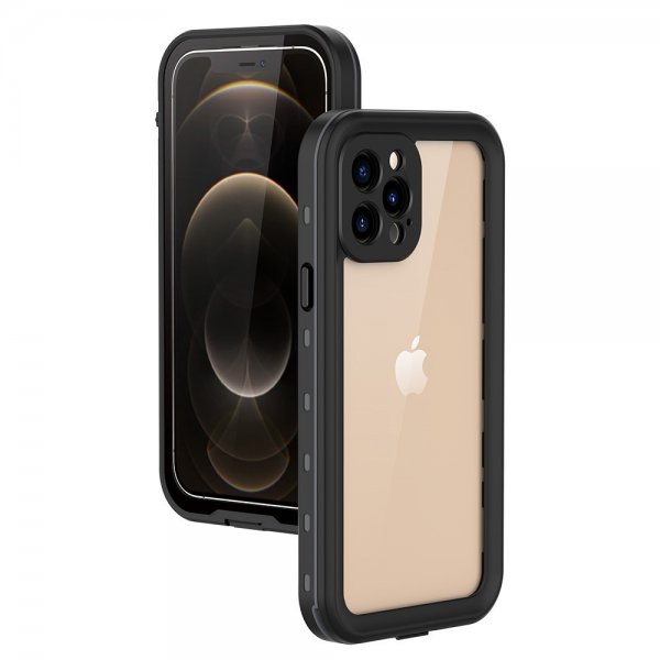 Redpepper iPhone 12 Pro Kotelo Vedenkestävä IP68 Musta