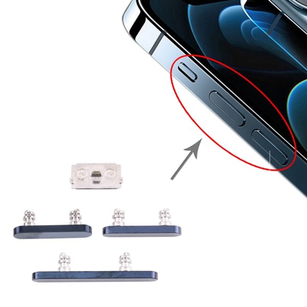 iPhone 12 Pro/12 Pro Max sivupainikkeet - Sininen