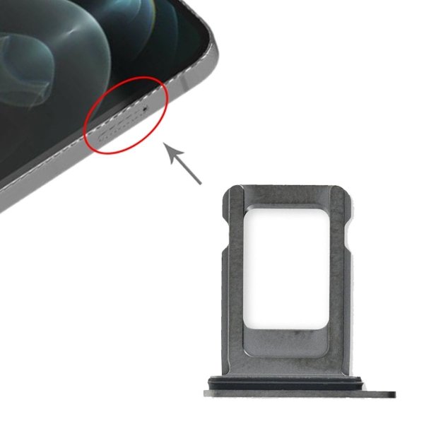 iPhone 12 Pro/12 Pro Max SIM-korttipidin - Harmaa