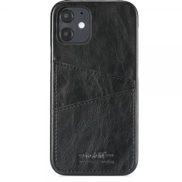 holdit iPhone 12 Mini -suojakuori korttipaikalla, musta