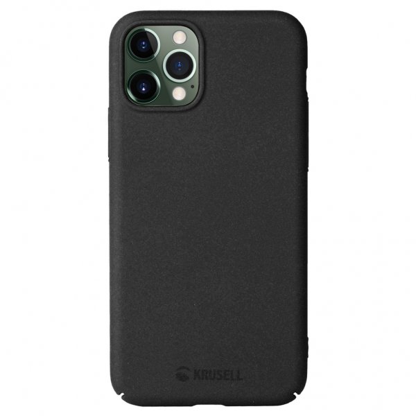 Krusell iPhone 12/iPhone 12 Pro Kuori SandCover Musta