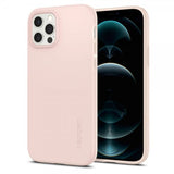 Spigen iPhone 12 Thin Fit -kuori, Pink Sand