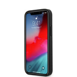Guess iPhone 12 Mini Kuori V Quilted Musta
