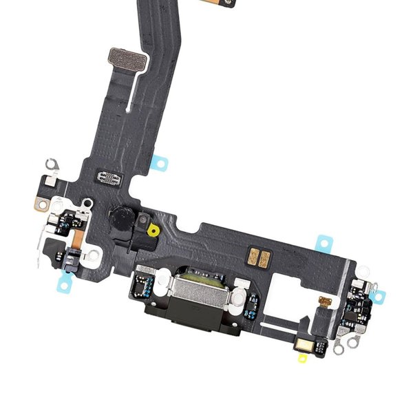 iPhone 12/12 Pro latausliittimen flexkaapeli - Musta