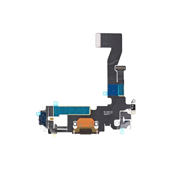 iPhone 12/12 Pro latausliittimen flexkaapeli - Musta
