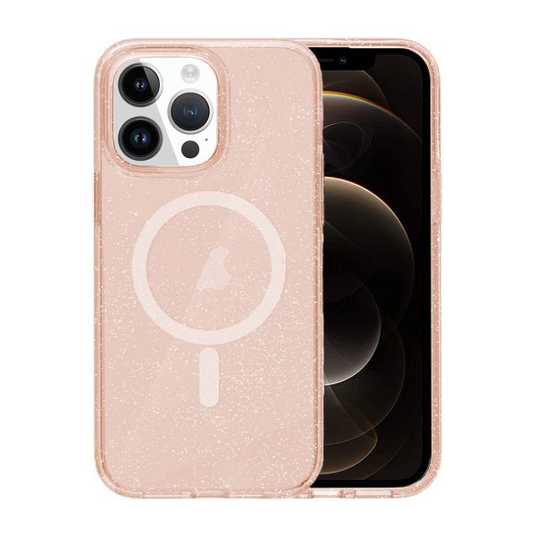 iPhone 12/iPhone 12 Pro Kuoret Glitter MagSafe Kulta