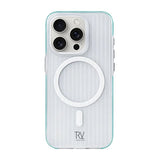 Rvelon iPhone 12/iPhone 12 Pro Kuori Aaltoileva MagSafe Sininen