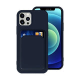 iPhone 12/iPhone 12 Pro Kuoret Korttipidike Sininen