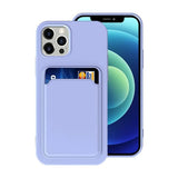 iPhone 12/iPhone 12 Pro Kuoret Korttipidike Violetti