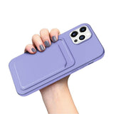 iPhone 12/iPhone 12 Pro Kuoret Korttipidike Violetti