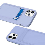 iPhone 12/iPhone 12 Pro Kuoret Korttipidike Violetti