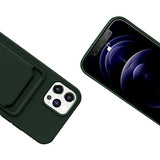 iPhone 12/iPhone 12 Pro Kuoret Korttipidike Vihreä