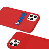 iPhone 12/iPhone 12 Pro Kuoret Korttipidike Punainen